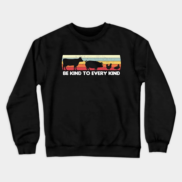 Be Kind To Every Kind - Vegan Crewneck Sweatshirt by Streetwear KKS